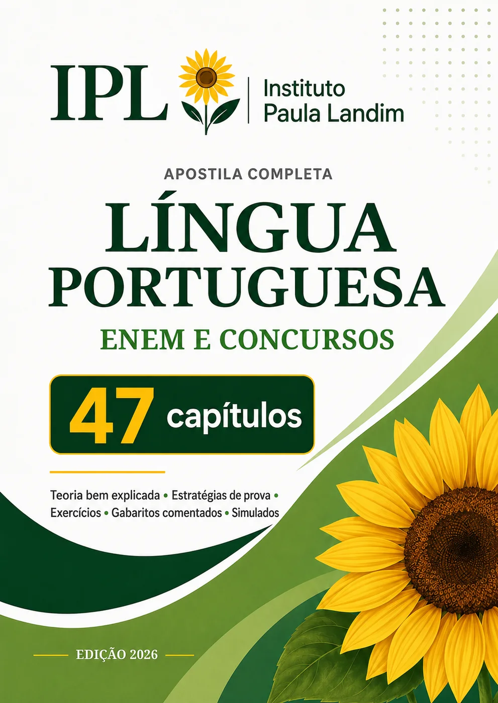 Capa da Apostila Completa de Língua Portuguesa IPL