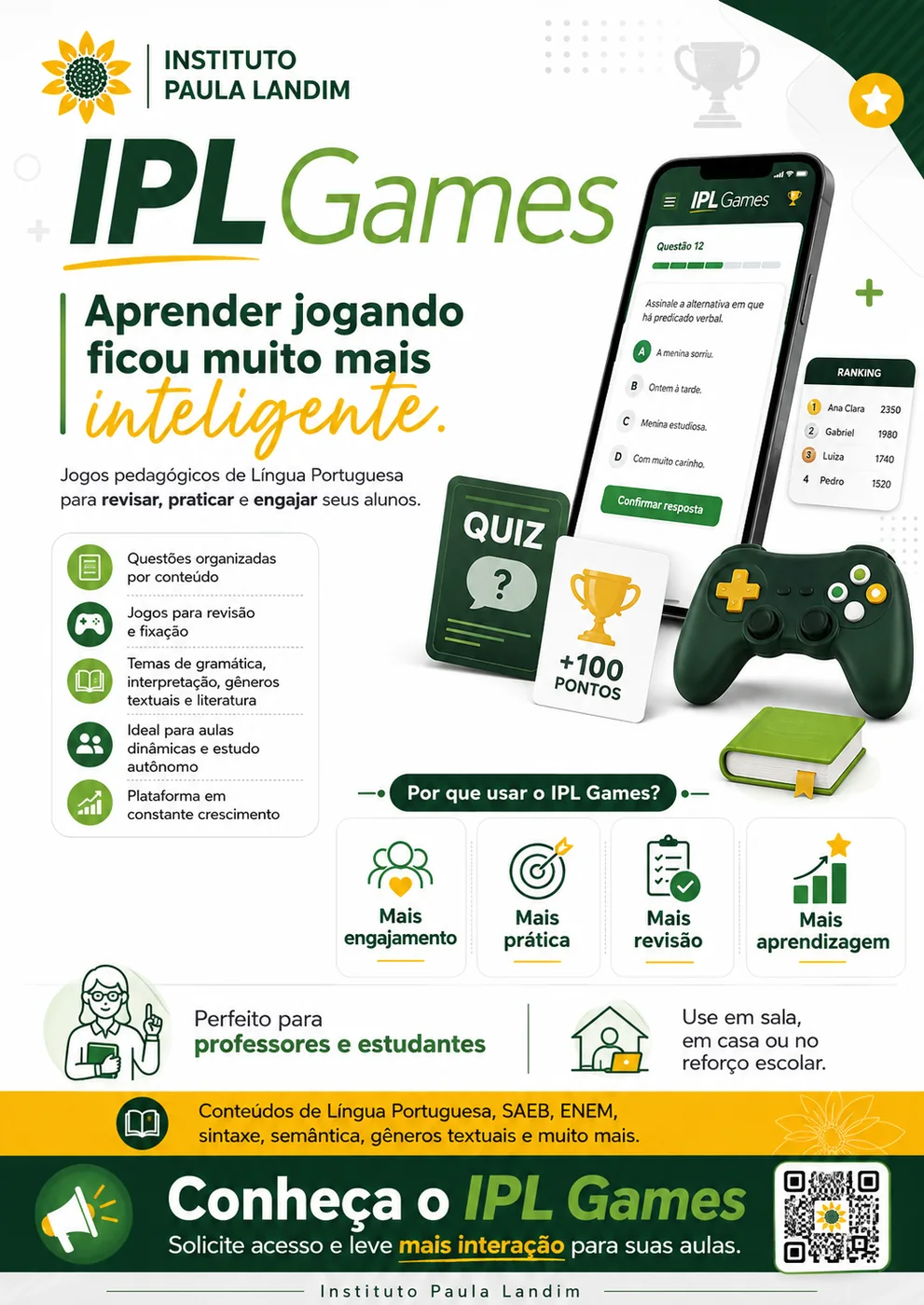 Divulgação do IPL Jogos